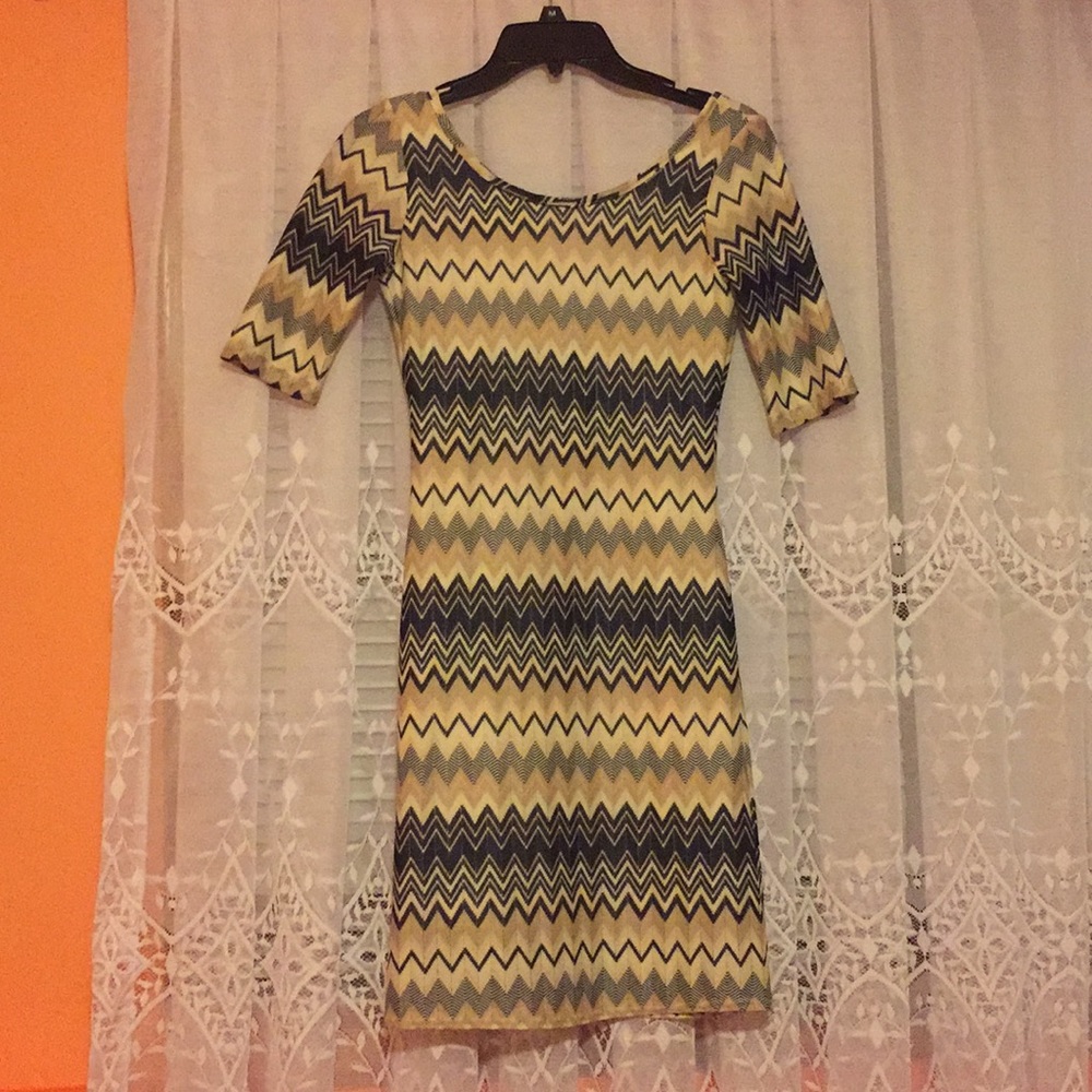 Unique Velvet Torch body con dress with scoop back